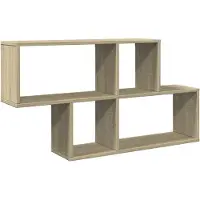 vidaXL Wandschap 100x20x53 cm bewerkt hout sonoma eikenkleurig