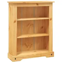 vidaXL Boekenkast grenenhout met 3 planken Corona-stijl 80x29x100 cm