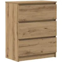 vidaXL Dressoir 60x35x76 cm bewerkt hout artisanaal eikenkleur