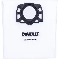 DeWalt Set Van 3 Sac-Filter, Geschikt Voor 20-30L, Niet-Wevend Materiaal, Hoge Efficiëntie, Voor Modellen 101262-63