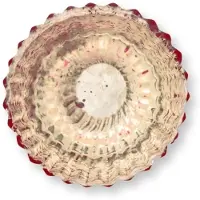 Pip studio Theelichthouder Glass Red 7 cm (Set van 4)