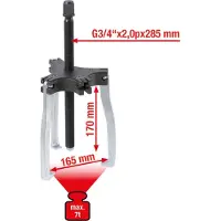 Ks Tools 640.4205 Poelietrekker Spanbereik 165 mm Aantal haken 3
