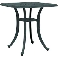 vidaXL Tuintafel, groen, 53x53x53 cm, aluminium