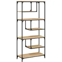 vidaXL Boekenkast 81x36x176 cm bewerkt hout sonoma eikenkleurig