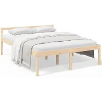 vidaXL Seniorenbed massief grenenhout 160x200 cm