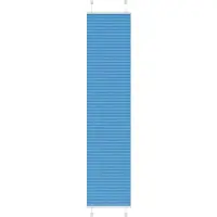 vidaXL Plissé rolgordijn 45x200 cm stofbreedte 44,4 cm polyester blauw