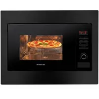 Inventum IMC6125FZWA Inbouw combimagnetron - 25L - 900W - 45cm - Hetelucht- en grillfunctie - Zwart