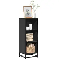 vidaXL Boekenkast 40x35x107,5 cm bewerkt hout zwart
