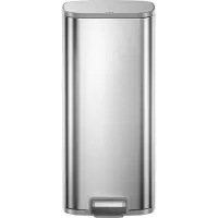 EKO - Stella X pedaalemmer 30 liter - Stainless steel Plastic - mat RVS - Prullenbak