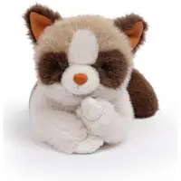 ONE LOVE Knuffel - Kat Caramel - 31Cm - Bruin/Crème - 0 Jaar