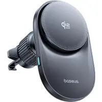 Baseus Qi2.2 Magnetische Telefoonhouder Ventilatierooster Auto - PrimeTrip VC2 Pro Houder - Compatibel met MagSafe/Qi2 - 25W Draadloos Opladen - Ingebouwde Telefoon Koeler - Zwart