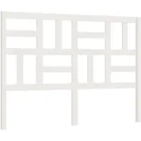 vidaXL Hoofdbord 146x4x104 cm massief grenenhout wit