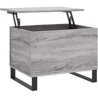 vidaXL Salontafel grijs Sonoma, 60x44,5x45 cm, houtvezel
