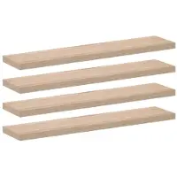 vidaXL Wandschapppen 4 st 110x23,5x4 cm bewerkt hout