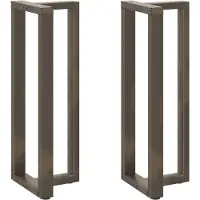 vidaXL Bartafelpoten 2 st T-vormig 50x35x(110-111) cm staal naturel