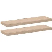 vidaXL Wandschapppen 2 st 80x23,5x4 cm bewerkt hout
