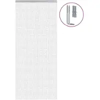 vidaXL Deurdecoratie van kettingen, 90x200 cm, aluminium