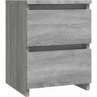vidaXL Nachtkastje Grijs Sonoma 30x30x40 cm Engineered Wood