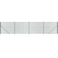 vidaXL Draadgaashek met grondankers 2,2x10 m groen