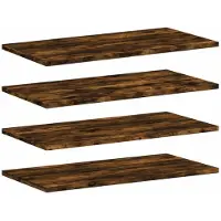 vidaXL Wandschappen 4 st 60x30x1,5 cm bewerkt hout gerookt eikenkleur