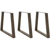 vidaXL Eettafelpoten 3 st V-vormig 70x(72-73,3) cm staal naturel