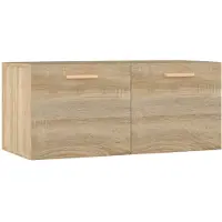 vidaXL Wandkast 80x35x36,5 cm bewerkt hout sonoma eikenkleurig