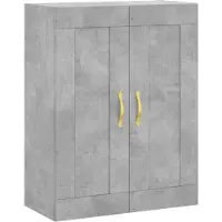 vidaXL Wandkast, betonkleur, 69,5 x 34 x 90 cm, houtvezelplaat