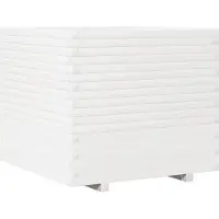 vidaXL Plantenbak 80x80x72 cm massief grenenhout wit