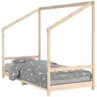 vidaXL Kinderbedframe 90x200 cm massief grenenhout