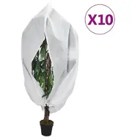 vidaXL Plantenhoezen met ritssluiting 10 st 70 g/m² 1,55x1,55 m