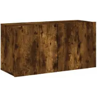 vidaXL Tv-meubel wandgemonteerd 80x30x41 cm gerookt eikenkleurig