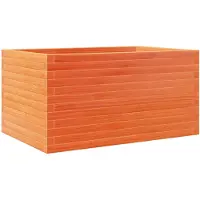 vidaXL Plantenbak 90x60x45,5 cm massief grenenhout wasbruin