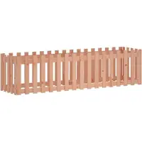 vidaXL Hoge plantenbak met lattenomheining-design, 200x50x50 cm, massief Douglasiehout