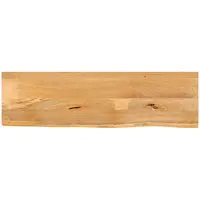 vidaXL Tafelblad met natuurlijke rand 120x30x3,8 cm massief mangohout