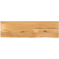 vidaXL Tafelblad met natuurlijke rand 110x20x2,5 cm massief mangohout