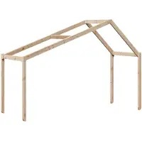 vidaXL Kinderbedhuisje 203x80,5x142 cm massief grenenhout