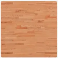vidaXL Tafelblad vierkant 80x80x1,5 cm massief beukenhout