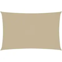 vidaXL Zonnescherm rechthoekig 2x5 m oxford stof beige
