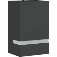 vidaXL Buitenwandlamp, zwart, roestvrij staal