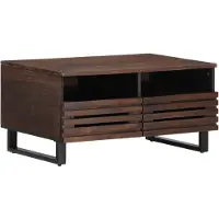 vidaXL Salontafel bruin, 80x55x40 cm, massief mangohout