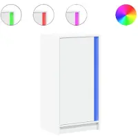 vidaXL Dressoir met LED 42,5x34x85 cm bewerkt hout wit