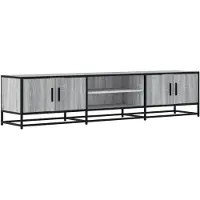 vidaXL Tv-meubel 180x35x41 cm bewerkt hout grijs sonoma eikenkleurig