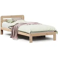 vidaXL Bedframe zonder matras massief grenenhout 90x200 cm