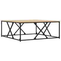 vidaXL Salontafel Sonoma-eik, 100x100x40 cm, houtvezel