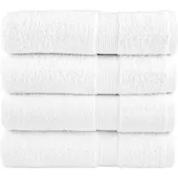 vidaXL Badhanddoeken SOLUND 4 st 600 g/m² 70x140 cm wit