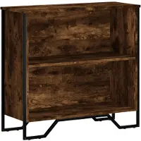 vidaXL Boekenkast 80x31x74,5 cm bewerkt hout gerookt eikenkleurig