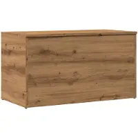 vidaXL Opbergkist 84x42x46 cm bewerkt hout artisanaal eikenkleurig