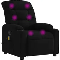 vidaXL Massagestoel met zwarte stof