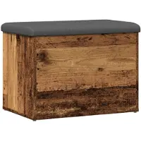 Super Merchant Opbergbankje 62x42x45 cm bewerkt hout oud houtkleurig