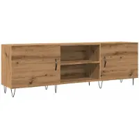 vidaXL Tv-meubel 150x30x50 cm bewerkt hout artisanaal eikenkleurig
